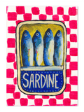 Postkarte "Sardinen chillen in einer Sardinenbüchse"