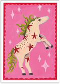 Postkarte "Pink Horsie Horse"