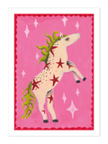 Postkarte "Pink Funk Horse"